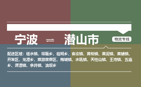 寧波到潛山市物流專(zhuān)線