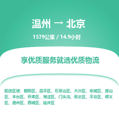 溫州到北京房山區(qū)物流專線
