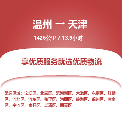 溫州到天津大港區(qū)物流專(zhuān)線