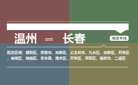 溫州到長春開發(fā)區(qū)物流專線