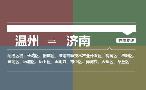 溫州到濟南市中區(qū)物流專線