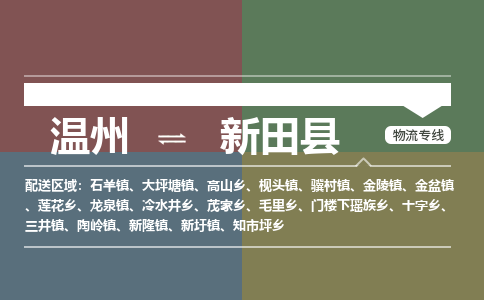 溫州到新田縣物流專(zhuān)線(xiàn)
