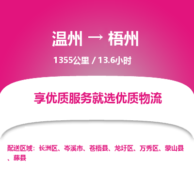 溫州到梧州龍圩區(qū)物流專線