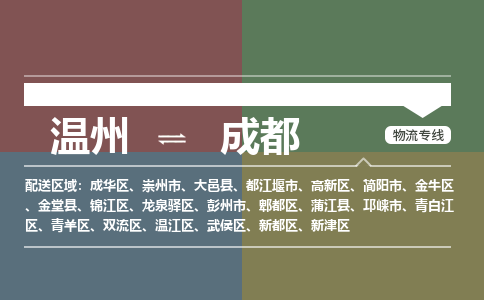 溫州到成都武侯區(qū)物流專線