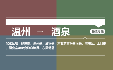 溫州到酒泉東風(fēng)場(chǎng)區(qū)物流專線